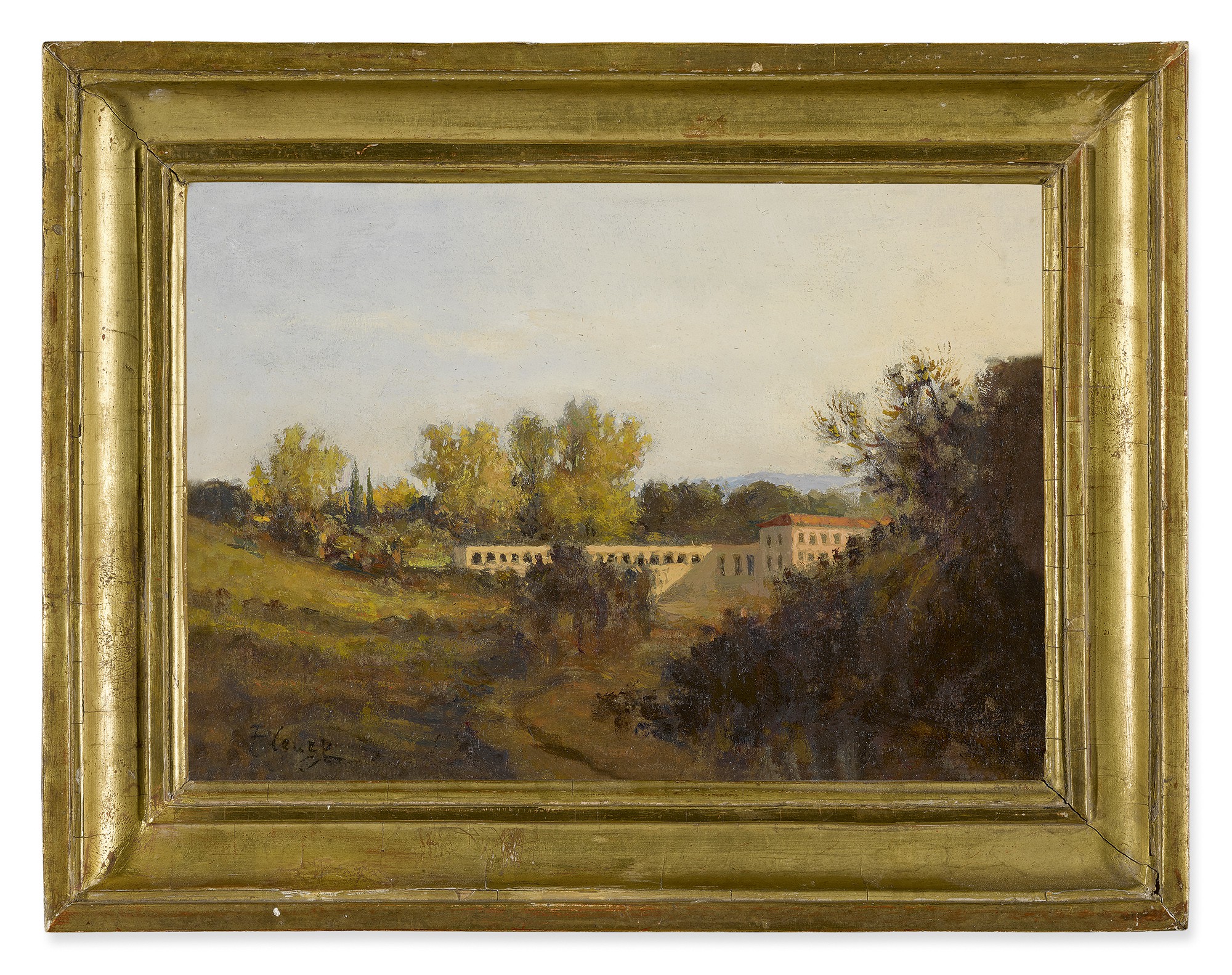 FRANÇOIS ANTOINE LÉON FLEURY | VIEW OF THE VILLA BORGHESE