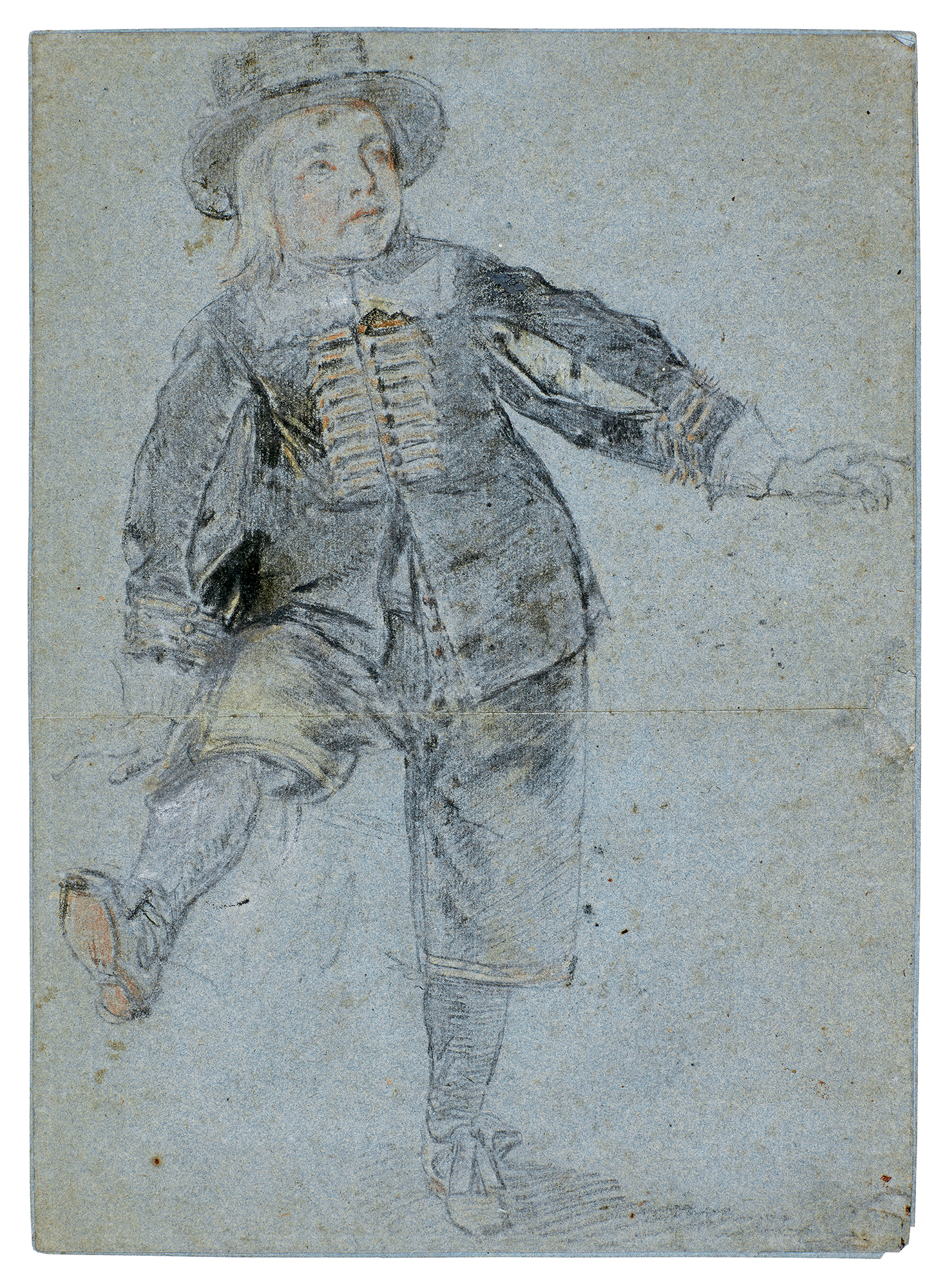 DUTCH SCHOOL, 17TH CENTURY | STUDY OF A BOY STANDING ON ONE LEG
