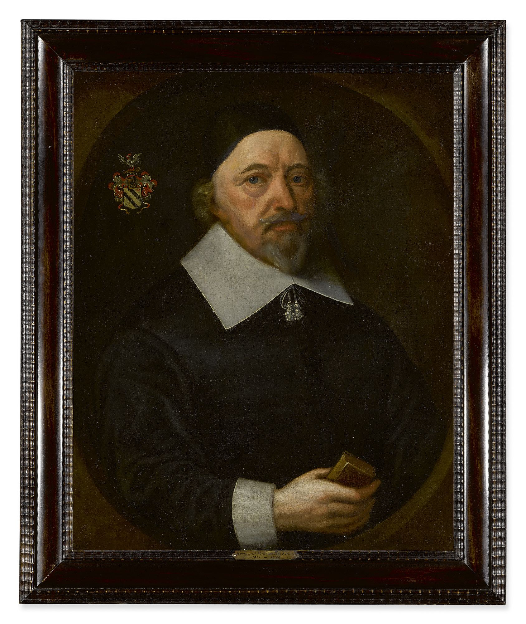 DUTCH SCHOOL, EARLY 17TH CENTURY | PORTRAIT OF A GENTLEMAN, HALF LENGTH, HOLDING A BOOK