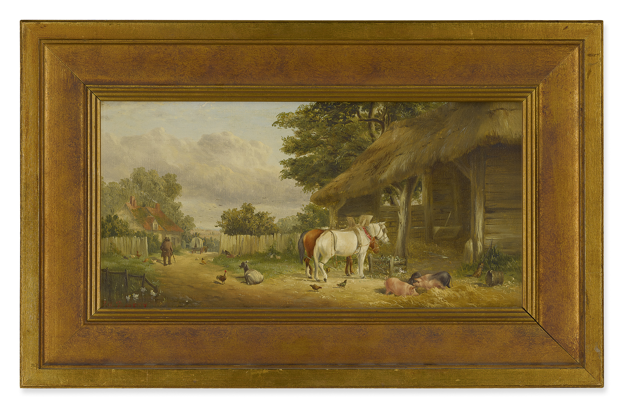 CONTINENTAL SCHOOL, 19TH CENTURY | A FARMYARD