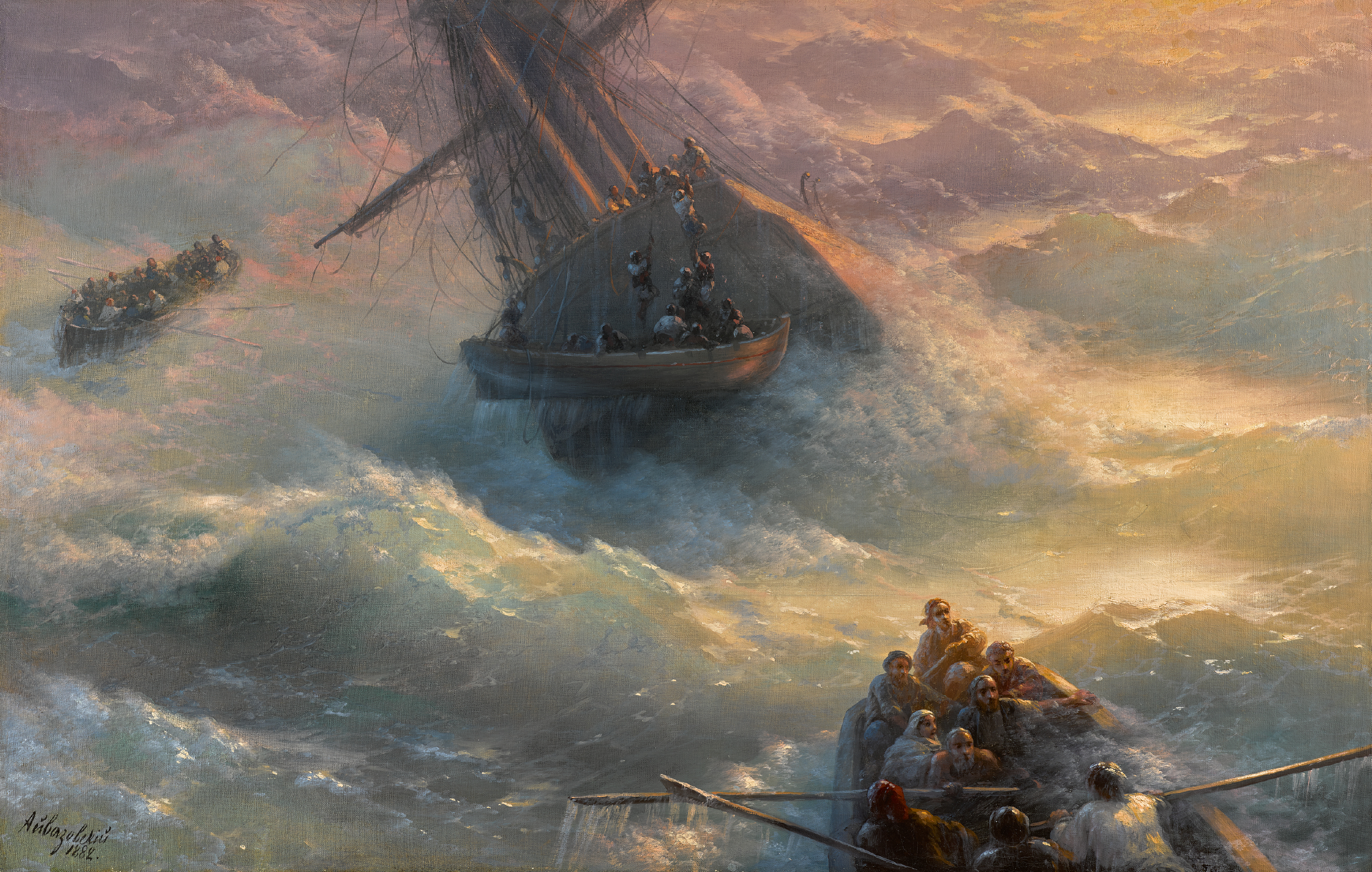 IVAN KONSTANTINOVICH AIVAZOVSKY | Abandoning Ship