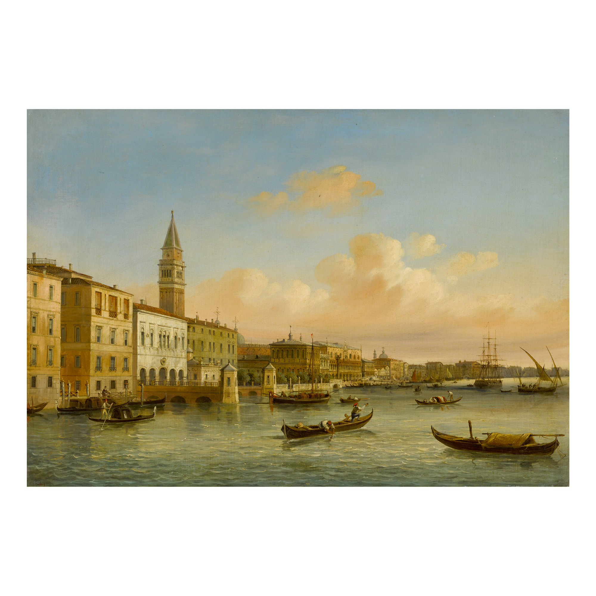 CARLO GRUBACS | VENICE, A VIEW OF THE MOLO