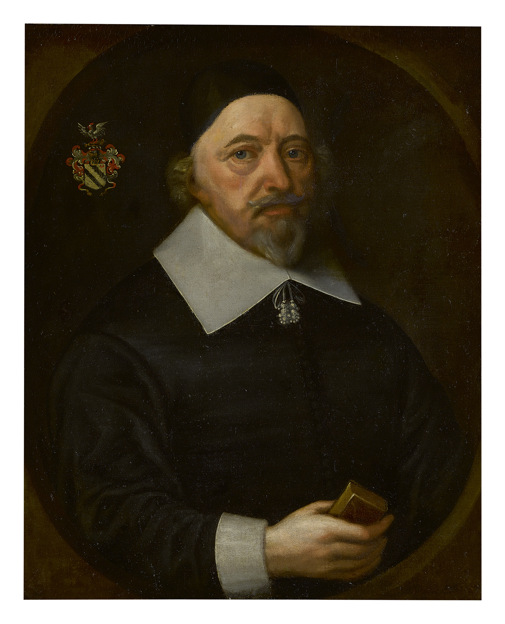 DUTCH SCHOOL, EARLY 17TH CENTURY | PORTRAIT OF A GENTLEMAN, HALF LENGTH, HOLDING A BOOK