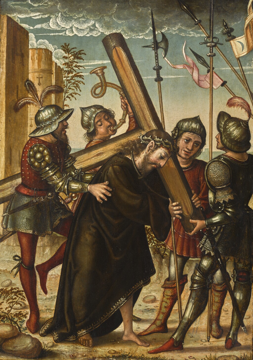CIRCLE OF JUAN DE FLANDES | Christ on the road to Calvary