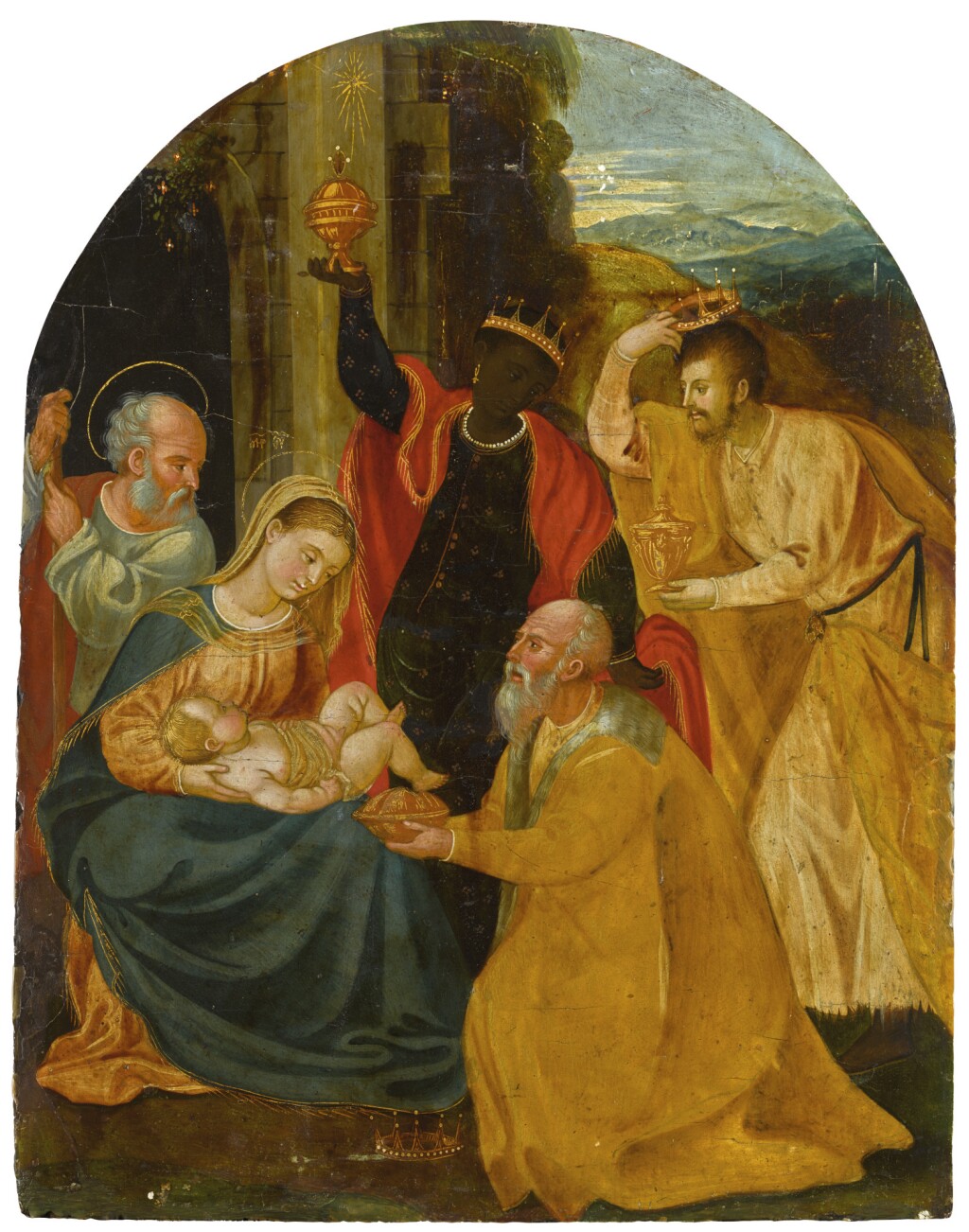 VENETO-CRETAN SCHOOL, LATE 16TH CENTURY | The Adoration of the Magi